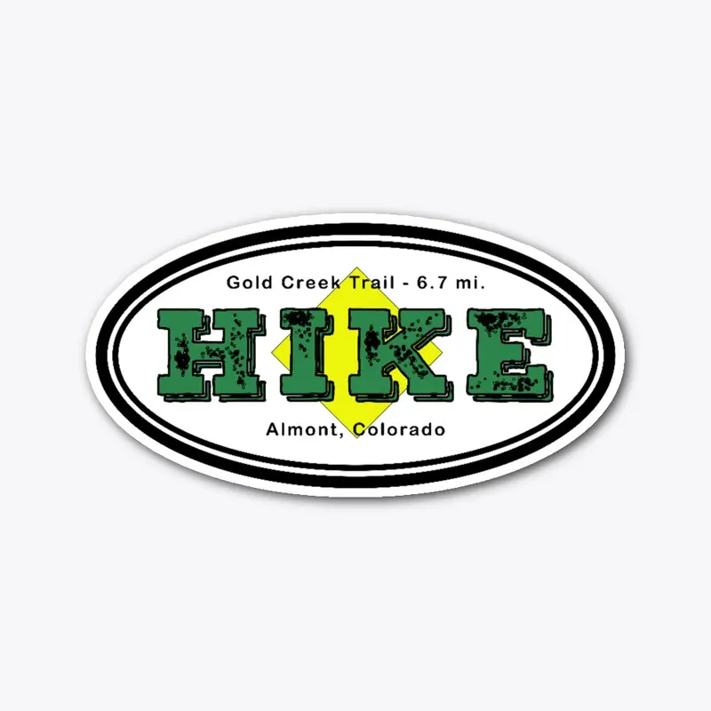 Hiking Trail Decal - Gold Creek